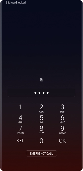 If you're asked to key in your PIN, do so and press OK. If you're asked to key in your PIN, do so and press OK.