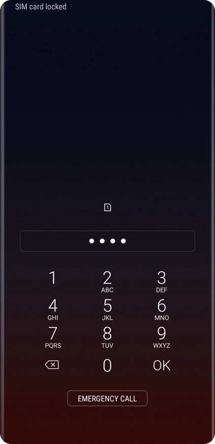 If you're asked to key in your PIN, do so and press OK. If you're asked to key in your PIN, do so and press OK.
