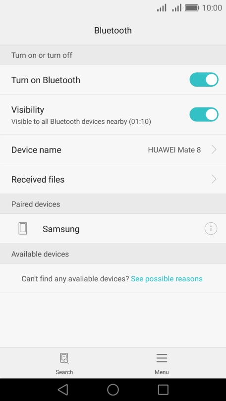 Press the Home key to return to the home screen. Press the Home key to return to the home screen.