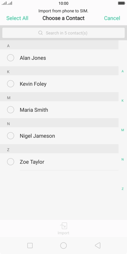 Press Select All.