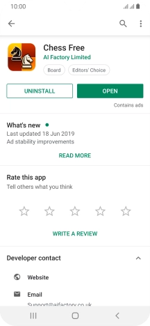 Press UNINSTALL.