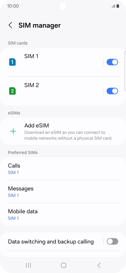 Press Add eSIM.
