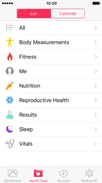 Press the required category. Press the required category.