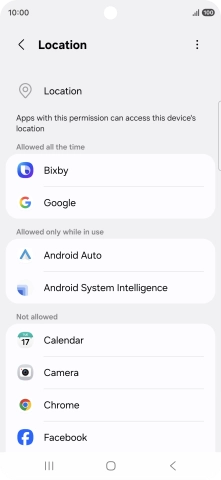 Press the required app. Press the required app.
