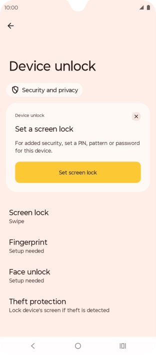 Press Fingerprint.