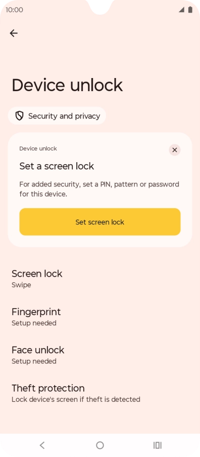 Press Fingerprint.