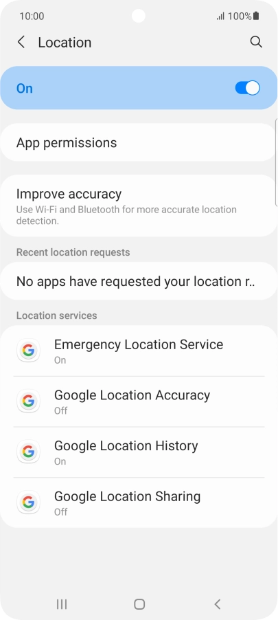 Press App permissions. Press App permissions.