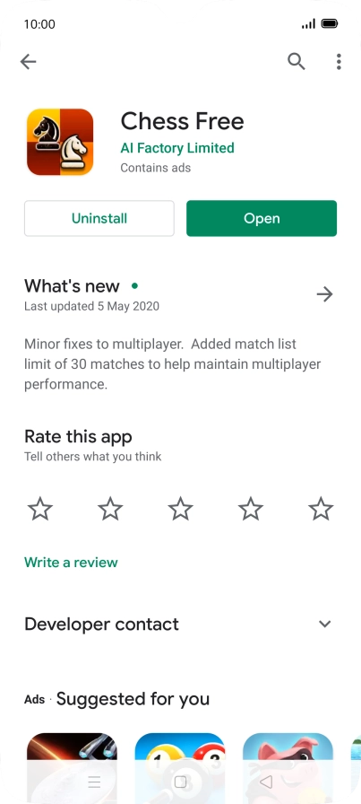 Press Uninstall. Press Uninstall.