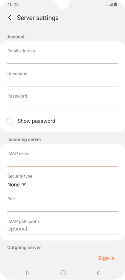Press the drop down list below 