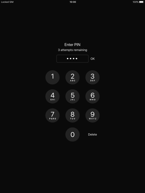 Key in your PIN and press OK.