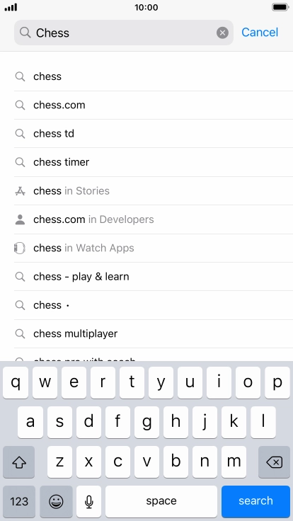 Press search.