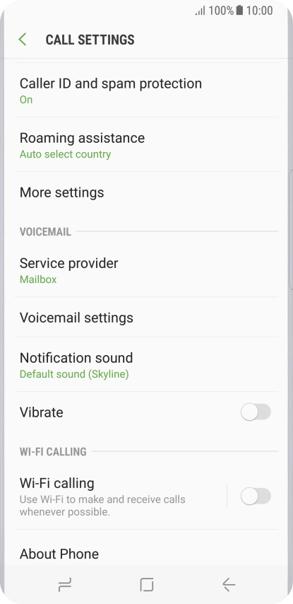 Press More settings. Press More settings.
