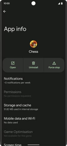 Press Storage and cache.