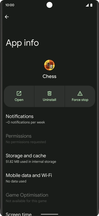 Press Storage and cache.