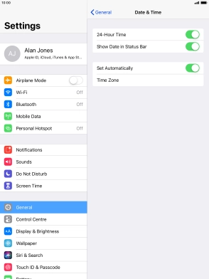 Press the Home key to return to the home screen.