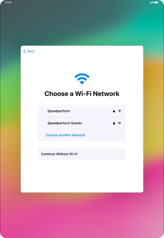 Press the required Wi-Fi network. Press the required Wi-Fi network.