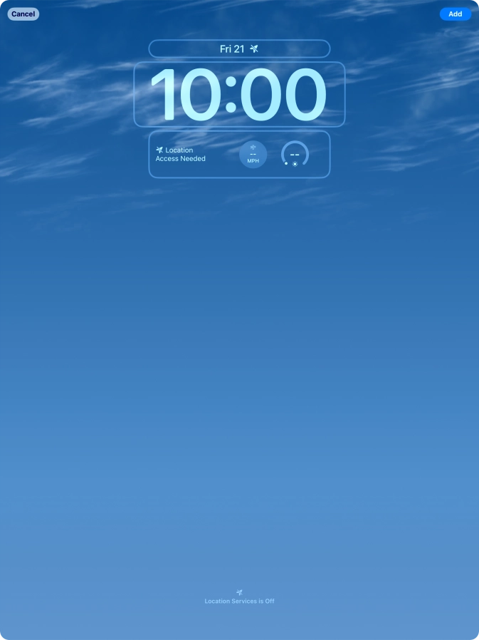 To customise the way the lock screen date is displayed, press the date widget and follow the instructions on the screen to select the required widget display mode. To customise the way the lock screen date is displayed, press the date widget and follow the instructions on the screen to select the required widget display mode.