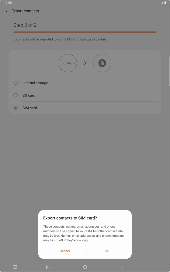 Press OK.