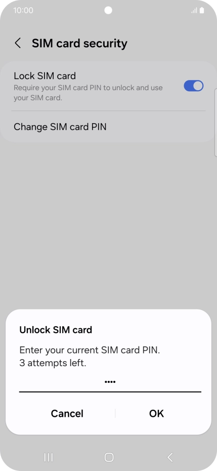 Key in your PIN and press OK. Key in your PIN and press OK.