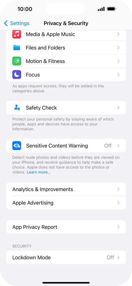 Press Sensitive Content Warning.