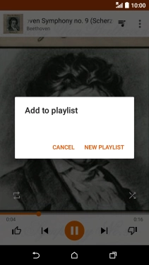 Press NEW PLAYLIST.