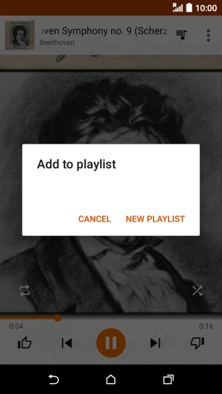 Press NEW PLAYLIST.