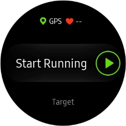 Press Target and follow the instructions on the screen to set the required goal.