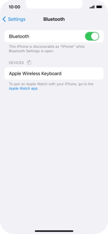 Press the required Bluetooth device and follow the instructions on the screen to pair the device with your phone.
