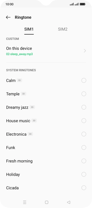 Press the Home key to return to the home screen. Press the Home key to return to the home screen.