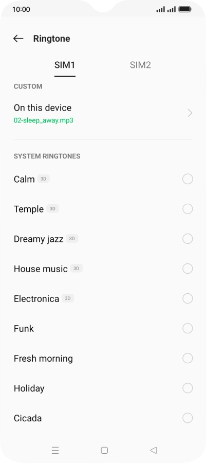 Press the Home key to return to the home screen. Press the Home key to return to the home screen.