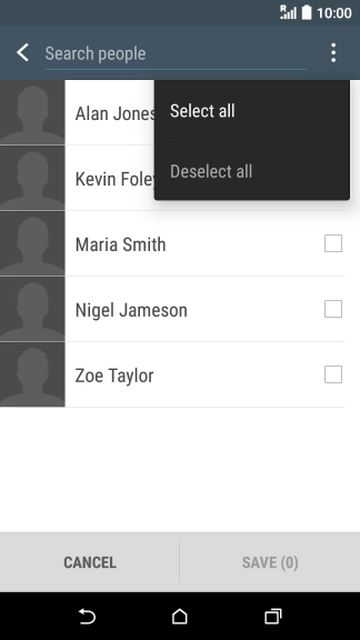 Press Select all.