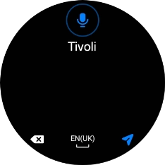 Press the navigation icon. Press the navigation icon.