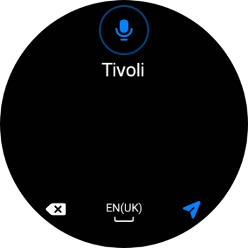 Press the navigation icon. Press the navigation icon.
