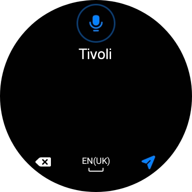 Press the navigation icon. Press the navigation icon.