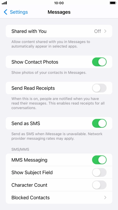 Press the Home key to return to the home screen.