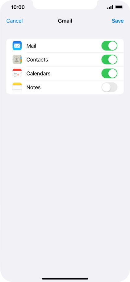 If this screen is displayed, you email account has been recognised and set up automatically. Follow the instructions on the screen to key in more information and finish setting up your phone.