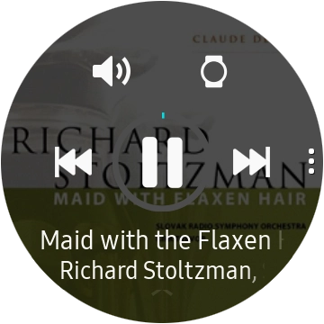 Press the volume icon. Press the volume icon.