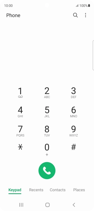 Press the menu icon. Press the menu icon.