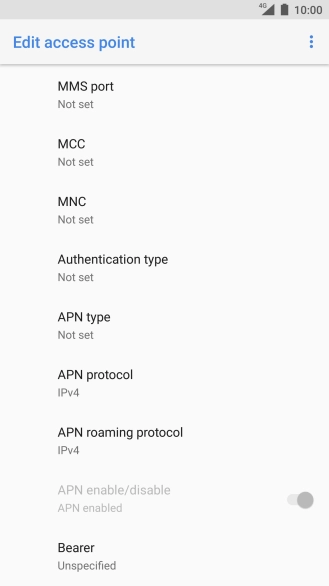 Press MMS port.