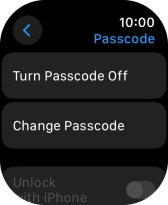Press Turn Passcode Off and key in the current lock code. Press Turn Passcode Off and key in the current lock code.