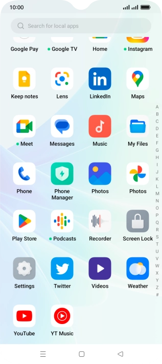 Press Play Store.