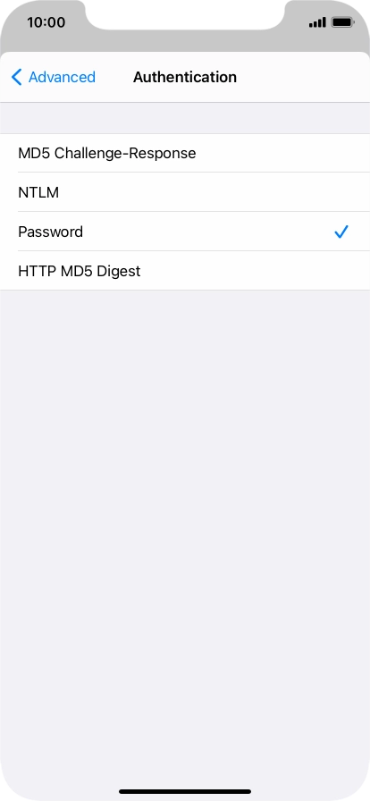 Press Password.