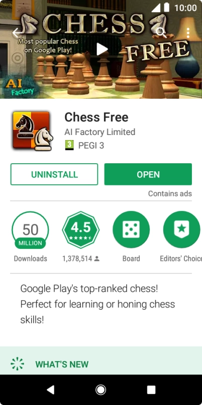 Press UNINSTALL.