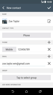 Press the confirm icon.