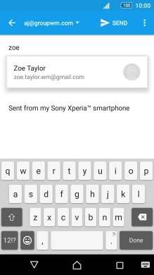 Press the required contact.