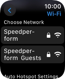 Press the required Wi-Fi network. Press the required Wi-Fi network.
