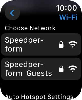Press the required Wi-Fi network. Press the required Wi-Fi network.