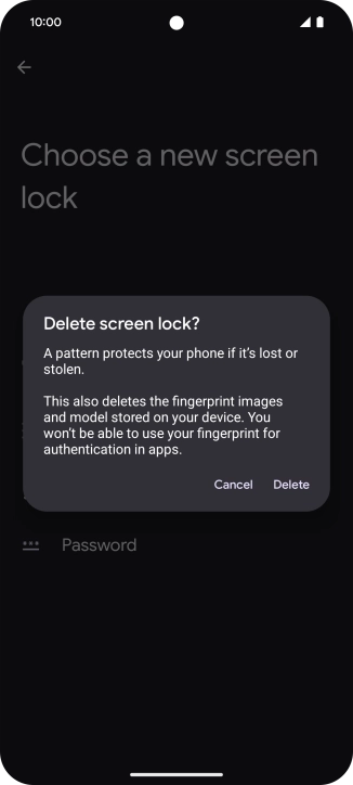 Press Delete.