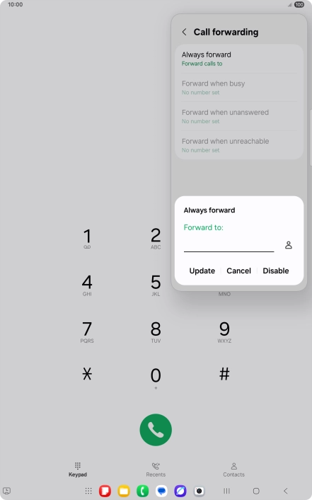Press Disable.