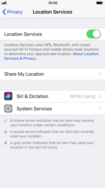 Press the required app.